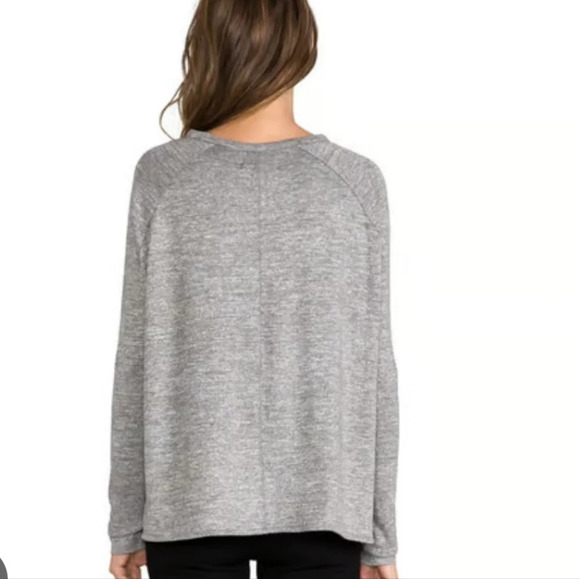 Rag &  Bone Jeans Camden Long Sleeve Tee with Step Hem Soft Oversize Relaxed XS - Picture 2 of 16